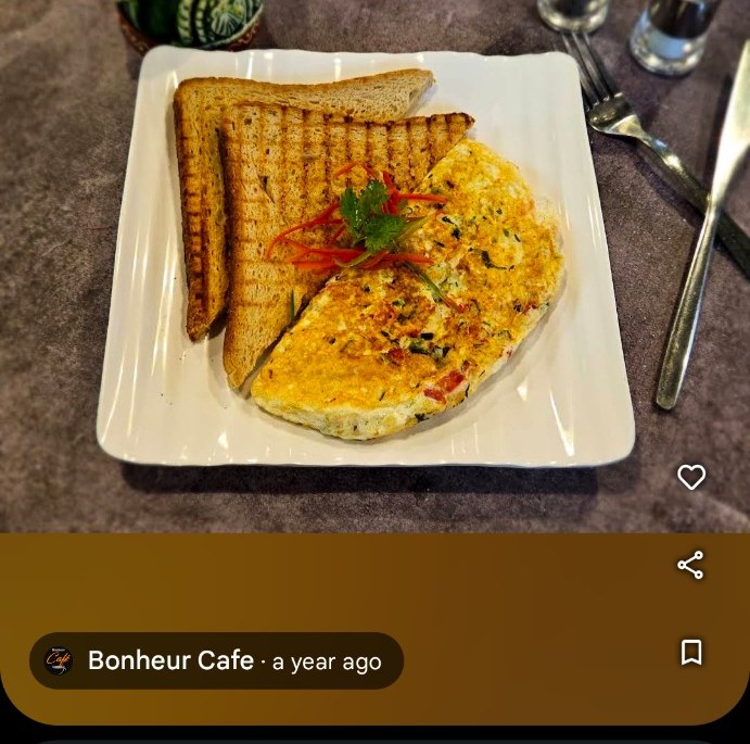 Masala Omelet with Toast